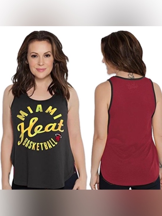 Touch by Alyssa Milano Tops - NWT [Touch by Alyssa Milano] Miami Heat NBA Sleeveless Tank Top Women’s Medium